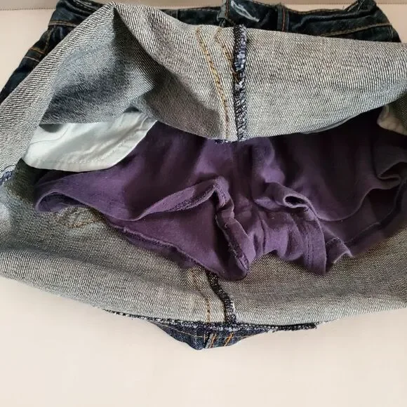 Adorable Justice jeans skirt - Picture 2 of 8